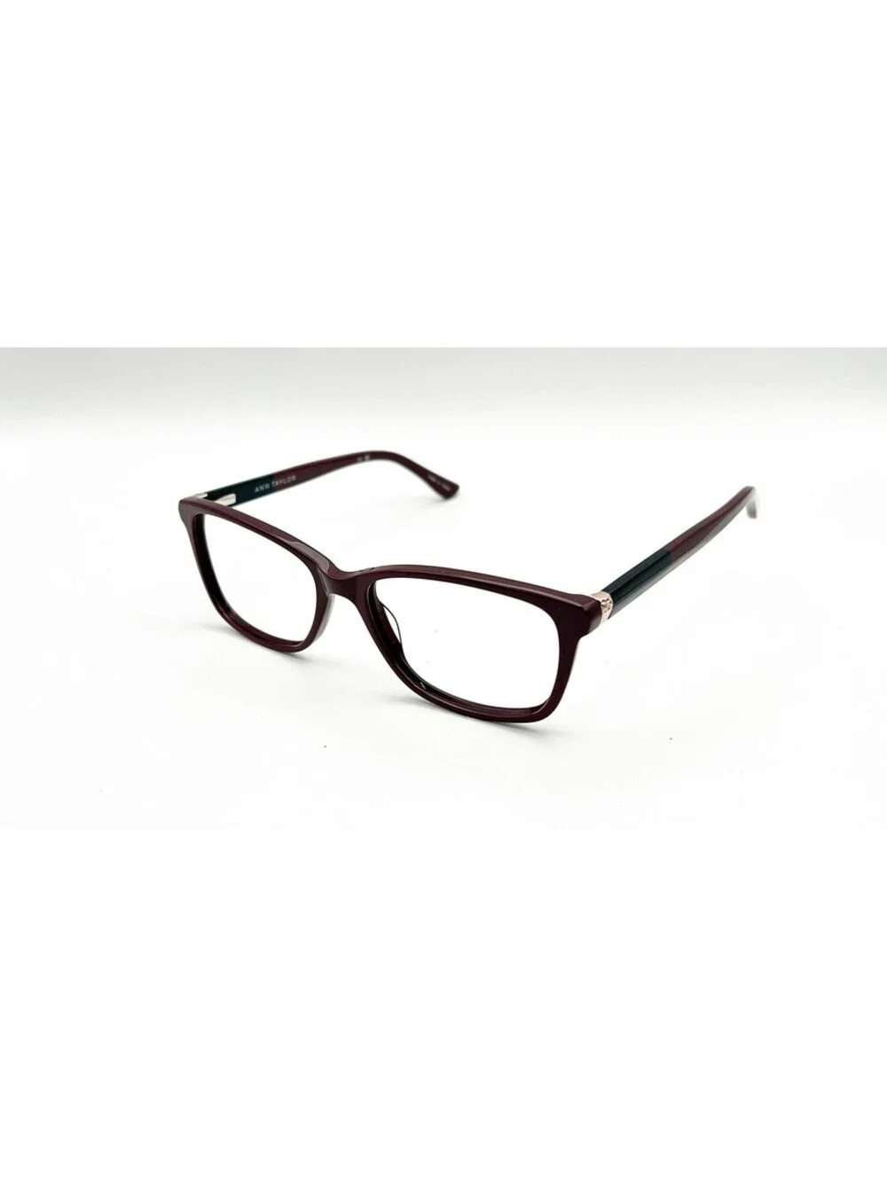 Ann Taylor At322 C03 Burgundy/Black Authentic Eyeglasses 53-16-135